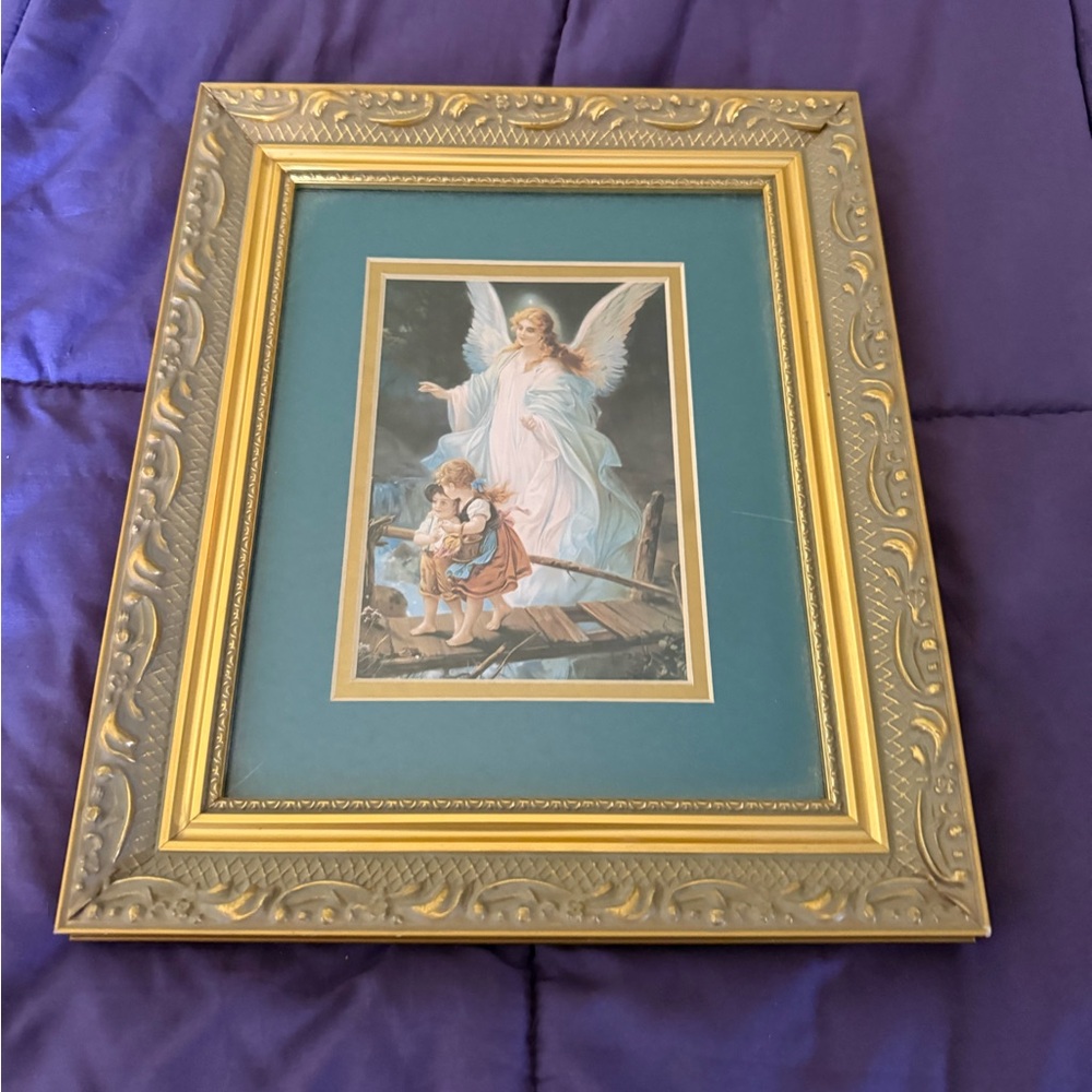 Gallery Graphics Decorative Plaque Angel & Children